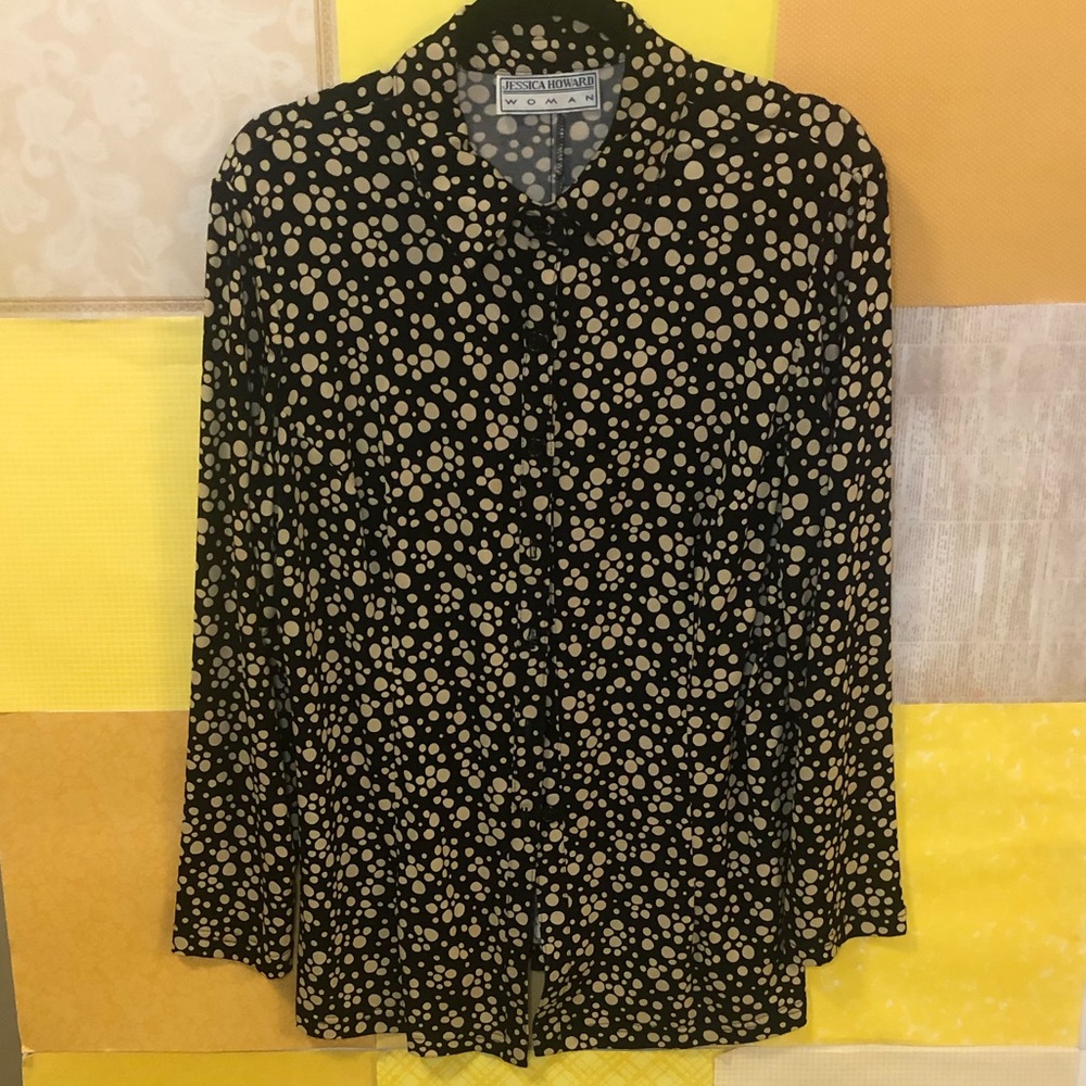 Jessica Howard Button Down, Size 1X